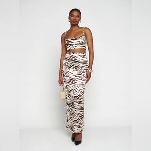 Reformation Isabella Silk Two Piece